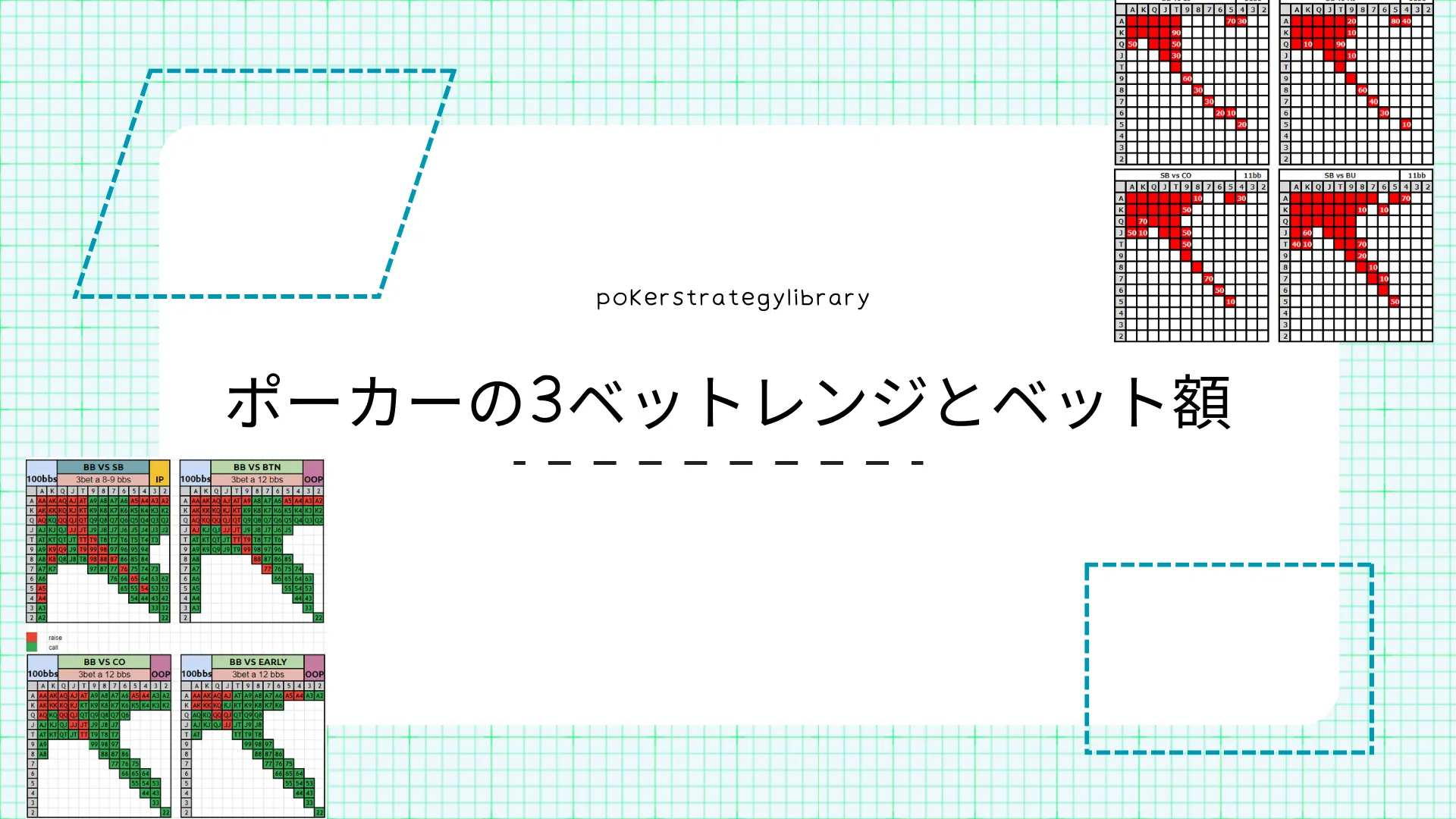 ポーカーの3ベットレンジとベット額